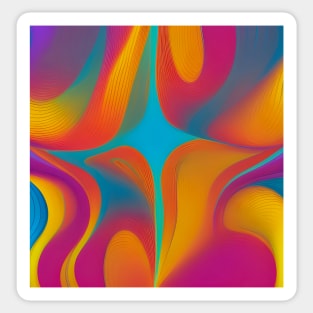 Wavy Color Sticker